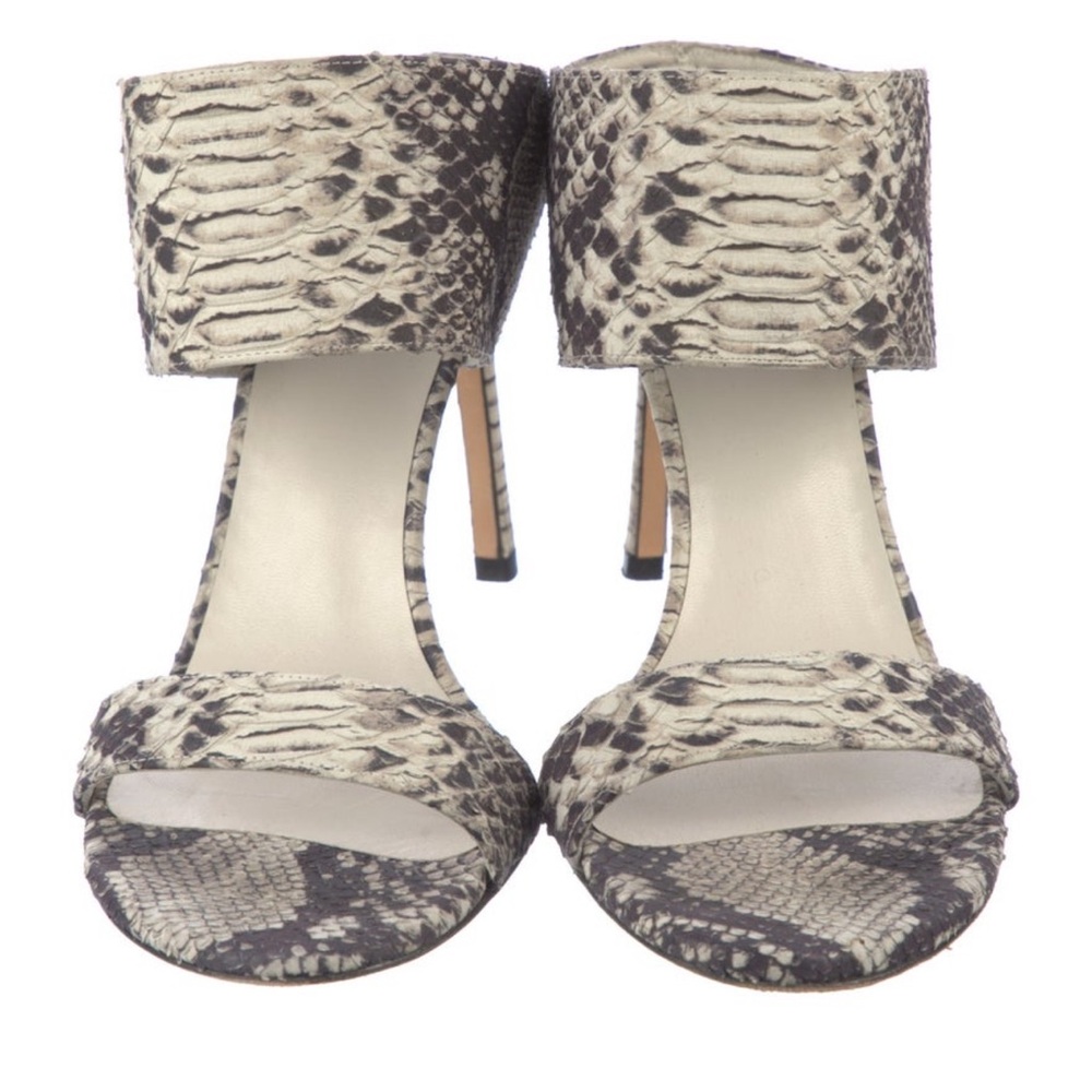 Stuart Weitzman My Slide Python Sandal Heel Size 7 - image 3